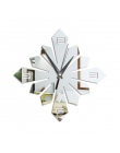 Prezent na Boże Narodzenie sztuki nowoczesny luksus projekt DIY lustrzany zegar ścienny wymienny 3D lustro kryształowe naklejki 
