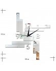 60X63 CM zegarek cyfrowy środowiska lustro zegar na temat restauracji w mieście: geometrią bloku zegary ścienne kreatywny 3d zeg