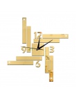 60X63 CM zegarek cyfrowy środowiska lustro zegar na temat restauracji w mieście: geometrią bloku zegary ścienne kreatywny 3d zeg
