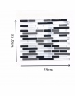 Samoprzylepne mozaiki płytki ścienne kalkomania DIY kuchnia łazienka winyl do wystroju wnętrz W4