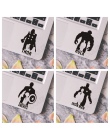 Avengers Iron Man kapitan ameryka 2 sztuk laptopa samochód naklejki ścienne winylowe kalkomania Art Decor przełącznik naklejki l