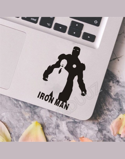 Avengers Iron Man kapitan ameryka 2 sztuk laptopa samochód naklejki ścienne winylowe kalkomania Art Decor przełącznik naklejki l