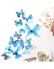 12 sztuk 3D motyl naklejki ścienne naklejki na Wall Art naklejka biurko wystrój domu dla Home Decor fototapety naklejki motyle t