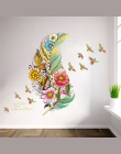 3d vivid pióro motyl ptaki kwiat naklejki ścienne dekoracji domu salon naklejki ścienne pcv diy mural art plakaty