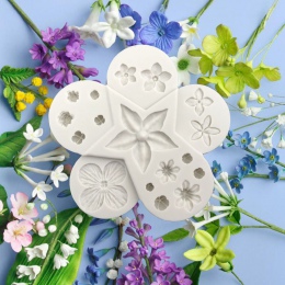 Aouke okrągły kwiat pieczenia silikonowe formy narzędzie do dekoracji ciast DIY kremówka 3D formy silikonowe formy czekoladowe B