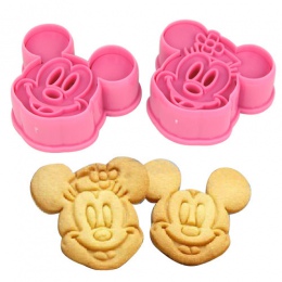 Kuchnia pieczenia narzędzia do pieczenia 3D herbatniki Minnie Mickey Mouse Cookie Cutter i zasady korzystania z plików Cookie zn