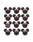 Minnie Mouse Party akcesoria tablica etykiety winylowe dziecko Kid dziewczyna urodziny Favor, 12 sztuk/partia Minnie Mouse dekor