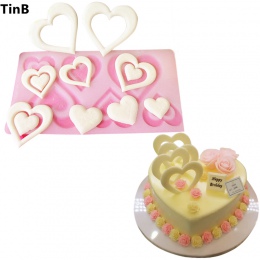 Prezent na Walentynki serca silikonowe formy ciasto dekorowanie narzędzia Cupcake formy silikonowe czekoladowe formy patelnia do