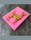 Aouke boże narodzenie Deer dekoracji Cookie Cutter kształt Food Grade ciasto silikonowe formy ciasto narzędzia B025