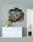 50*50 cm 3D efekt Park jurajski świat film dinozaury poprzez naklejki ścienne dla dzieci pokoje home decor naklejki ścienne ście