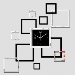 Nowy akrylowe naklejki ścienne wystrój domu Diy 3d naklejki europa zegar ścienny koń motyl plakaty dekoracje paryż Vinilos