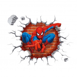 Spiderman naklejki ścienne dla dzieci pokoje naklejki wystrój domu spersonalizowane dla dzieci przedszkole 3D SpiderMan naklejki