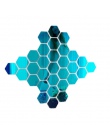 12 sztuk/zestaw 3D Hexagon akrylowe lustro naklejki ścienne DIY Art ścienne dekoracyjne naklejki wystrój domu salon lustrzane na