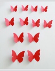 12 sztuk 3D pcv magnesy w kształcie motyli DIY naklejki ścienne motyl na ścianę Home Decor New Arrival Fridage naklejki dekoracj