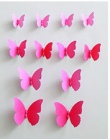 12 sztuk 3D pcv magnesy w kształcie motyli DIY naklejki ścienne motyl na ścianę Home Decor New Arrival Fridage naklejki dekoracj