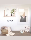 3D rzęs Nordic Style śliczne ściana z drewna wystrój Eye lash ściany trzymać dzieci dzieci Baby Room samoprzylepne tle dekoracji