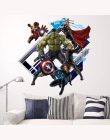 Super Hero Avengers Hulk skórki i trzymać naklejki ścienne dla dzieci pokój naklejki Cartoon naklejki Home tapeta z dekorem plak