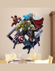 Super Hero Avengers Hulk skórki i trzymać naklejki ścienne dla dzieci pokój naklejki Cartoon naklejki Home tapeta z dekorem plak