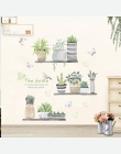 Ogród roślin bonsai kwiat motyl naklejki ścienne wystrój domu salon kuchnia pcv naklejki ścienne diy mural art decoration