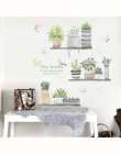 Ogród roślin bonsai kwiat motyl naklejki ścienne wystrój domu salon kuchnia pcv naklejki ścienne diy mural art decoration