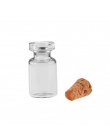 Spadek sam znajdź najtańsze loty, albo 50 sztuk 0.5 ml Mini przezroczysta butelka ze szkła fiolki puste próbki słoiki z korkową 