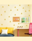 BalleenShiny 48 sztuk/arkuszy Mini trójkąty naklejki ścienne dla dzieci dekoracja ścienna adesivo de paredes naklejki dekoracje 