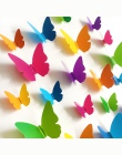 Pcv Naklejki wodoodporna 3D Butterfly dekoracje ścienne tło sztuka Naklejki ścienne sypialnia naklejka wymienny Pegatinas De Par