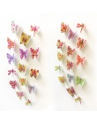 Pcv Naklejki wodoodporna 3D Butterfly dekoracje ścienne tło sztuka Naklejki ścienne sypialnia naklejka wymienny Pegatinas De Par