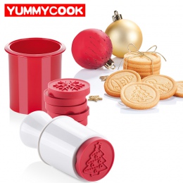 6 sztuk/zestaw Cartoon znaczki formy choinki Cookie narzędzia narzędzie do dekoracji ciast pieczenia gadżety kuchenne akcesoria 