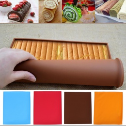 Silikonowe do pieczenia w piekarniku zwijana mata funkcjonalny pieczenia Macaron non-stick ciasto Pad Swiss Roll Pad akcesoria d