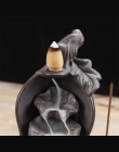 Fioletowy gliny gurda lotosu wodospad kadzidło palnika trzymać uchwyt Censer Aroma cofaniu dym kadzidła palnika wystrój domu