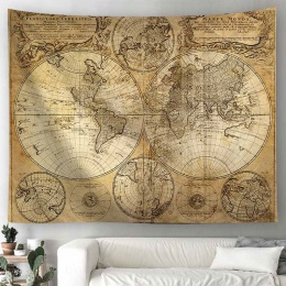 Mapa świata dekoracje drukowane poliester ściany wiszące gobelin pokój dekoracyjne gobelin ścienny dywan ręcznik plażowy prostok