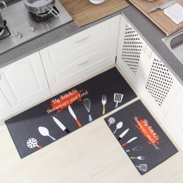 Akcesoria kuchenne nóż wzór motyw żywności dywan Tapete miękkie tkaniny domu podłoga w kuchni mata antypoślizgowa dywan Home Dec