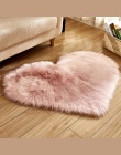 40*50 cm kreatywny słodka miłość kształt serca dywan sztuczne futro przeciwpoślizgowe dywaniki podłogowe Decor dla łazienka sypi