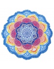 Duża Mandala gobelin indyjski ściany wiszące czeski cienki poliester joga szal Mat obrus lotosu Hippie Mandala gobelin
