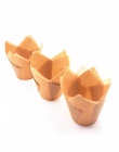 Hifuar 50 sztuk jednorazowe papierowe narzędzie do dekoracji ciast narzędzie formy kwiat tulipana czekolady Cupcake Wrapper do p