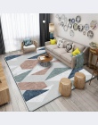 Geometryczne nowoczesne dywany dla pokoju gościnnego główna Nordic dywan sypialnia lampki nocne koc obszar dywan miękkie pokój d