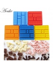 1 sztuk cegła Lego bloki w kształcie prostokątne DIY czekolady formy silikonowe taca na kostki lodu narzędzia ciasto kremówki fo