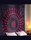 Hippie Mandala gobelin indie Boho ściany dekoracyjne ściany wiszące czeski mata do jogi rzut koc dywan narzuta obrus prezent