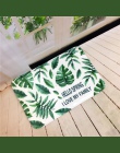 Maty wejściowe wycieraczka tropikalne rośliny drukowane kuchnia dywany łazienkowe domu dywan dla pokoju gościnnego Anti-Slip Tap