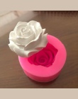 Kwiat Bloom Rose kształt formy silikonowe kremówki mydło 3D formy ciasto Cupcake galaretki cukierki czekoladowe dekoracje narzęd