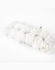 144 sztuk 2 cm pianki wzrosła sztuczny kwiat bukiet dla Rose niedźwiedź ścienne ślub dekoracja kwiatowa Scrapbooking sztuczny kw