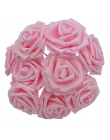 17 kolor 10 sztuk 8 cm sztuczne PE piankowe kwiaty — róże na wesele panna młoda pana młodego bukiet dekoracja na przyjęcia urodz