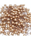 50 sztuk Mini perła z tworzywa sztucznego pręciki sztuczne kwiaty owoce pręciki na ślub boże narodzenie DIY pudełko na prezent w