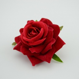 Sztuczna róża kwiaty 1 sztuk/partia tanie 6 cm na ślub samochód dekoracyjne ślub róża Scrapbooking Craft Flores sztuczny kwiat