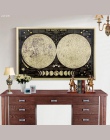Całkowite zaćmienie księżyca Retro księżyc papier pakowy plakat dom i kuchnia Cafe dekoracyjne malarstwo prezenty wystrój domu i