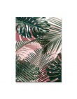 Nordic plakat błękitne niebo kokosowe drzewo zdjęcia ścienny do salonu plakaty drukuje zielony liść obraz ścienny na płótnie opr