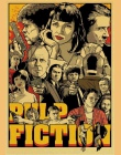 Klasyczny film ojciec chrzestny/Pulp Fiction/walki klub/Kill bill/Leon/Inglourious Basterds plakat na ścianę sztuki papier pakow