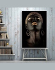 Contemplator czarny afryki nagie kobiety obraz olejny na płótnie plakaty i reprodukcje skandynawskie ścienne obraz do salonu