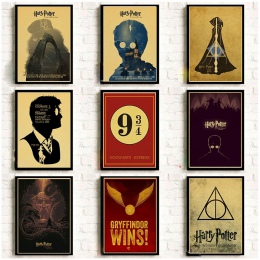Klasyczny serial telewizyjny Harry Potter plakat papier pakowy drukowane ściany retro plakaty Home pokój malarstwo dekoracyjne n